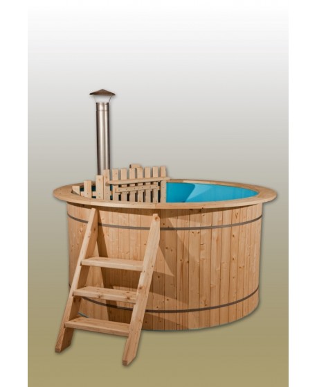 Bain nordique en plastique et en sapin Bain nordique en plastique et en sapin