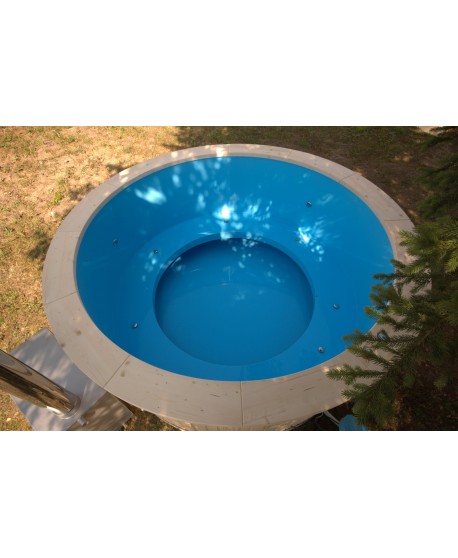 220 cm Plastikinis kubilas su egline medienos apdaila 220 cm Plastikinis kubilas su egline medienos apdaila