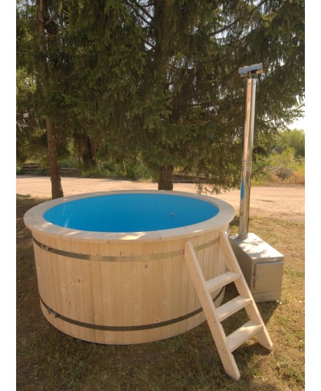 Bain nordique en plastique et en sapin Bain nordique en plastique et en sapin