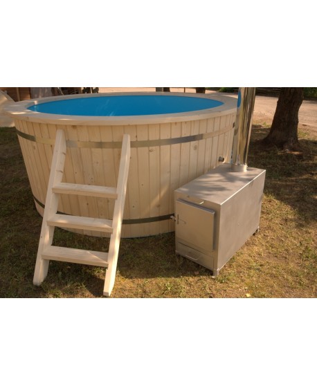 Bain nordique en plastique et en sapin Bain nordique en plastique et en sapin