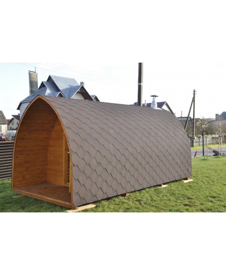 Sauna jardin extérieur avec fenêtre panoramique Sauna jardin extérieur avec fenêtre panoramique