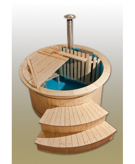 Bain nordique en plastique et en sapin Bain nordique en plastique et en sapin