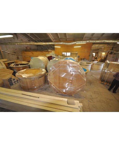 Bain nordique en plastique et en sapin Bain nordique en plastique et en sapin
