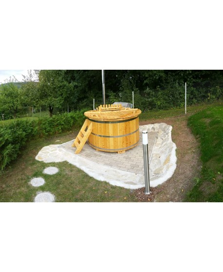 Bain nordique en bois de mélèze Bain nordique en bois de mélèze