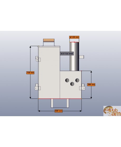 Poêle interne 28kw pour Jacuzzi extérieur KL np-59 Poêle interne 28kw pour Jacuzzi extérieur KL np-59
