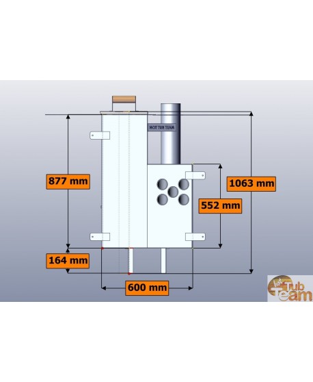 Poêle interne pour bain nordique KL np-60 Poêle interne pour bain nordique KL np-60