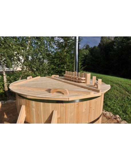 Bain nordique en bois de mélèze Bain nordique en bois de mélèze